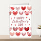 Carduria - Valentine's Day Heart Motif Greeting Card