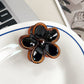 Beau - Glossy Five Petal Floral ABS Claw Clip