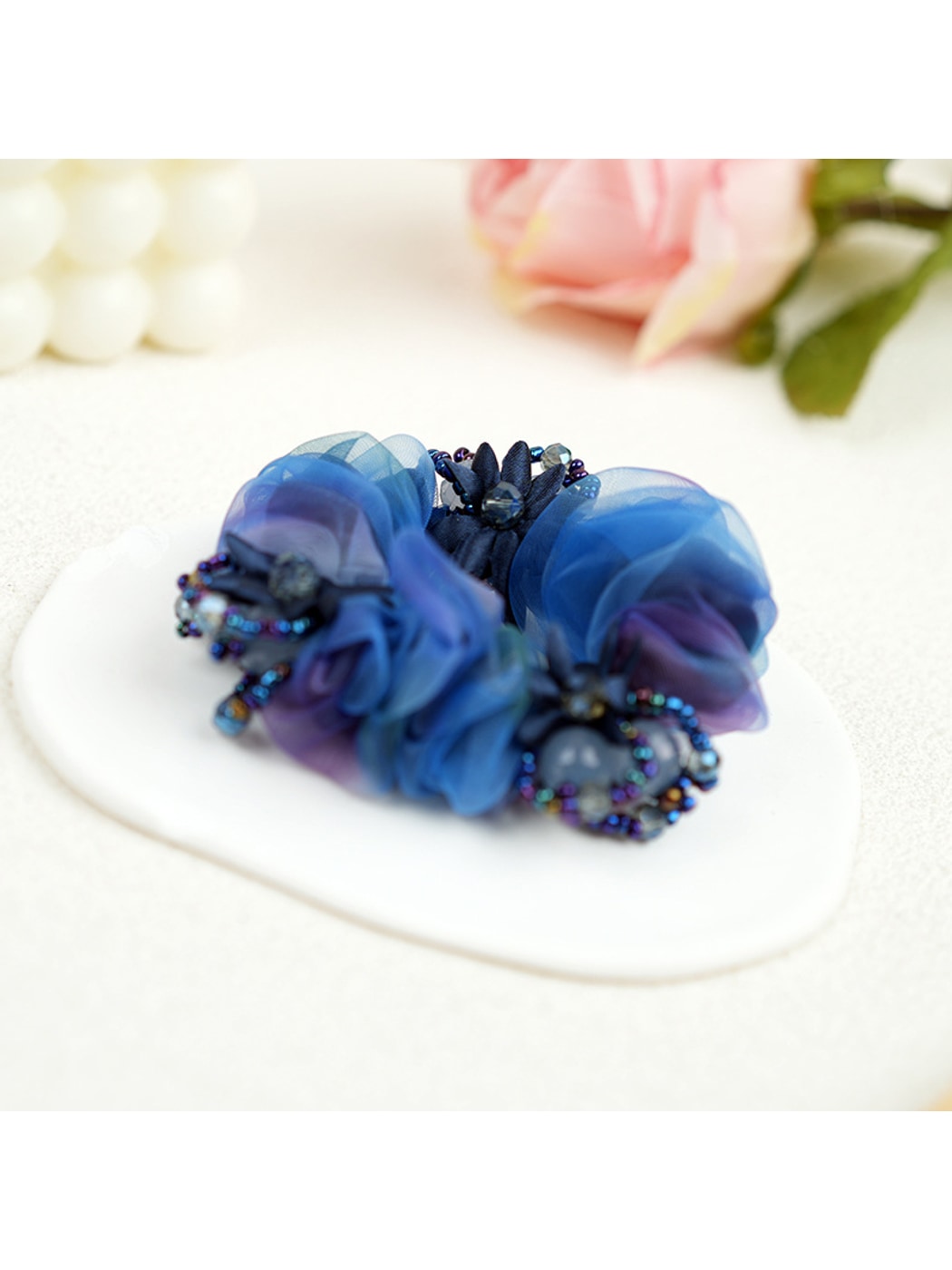 Gifty - Retro Mesh Look Polyester Scrunchie