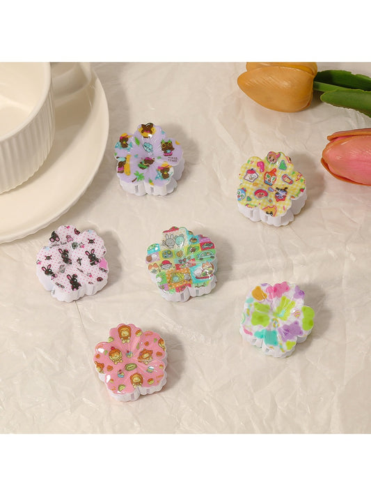 Beau - Cartoon Flower Shaped Hair Clip