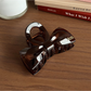 Beau - Glossy Bow Shape Geometric Claw Clip