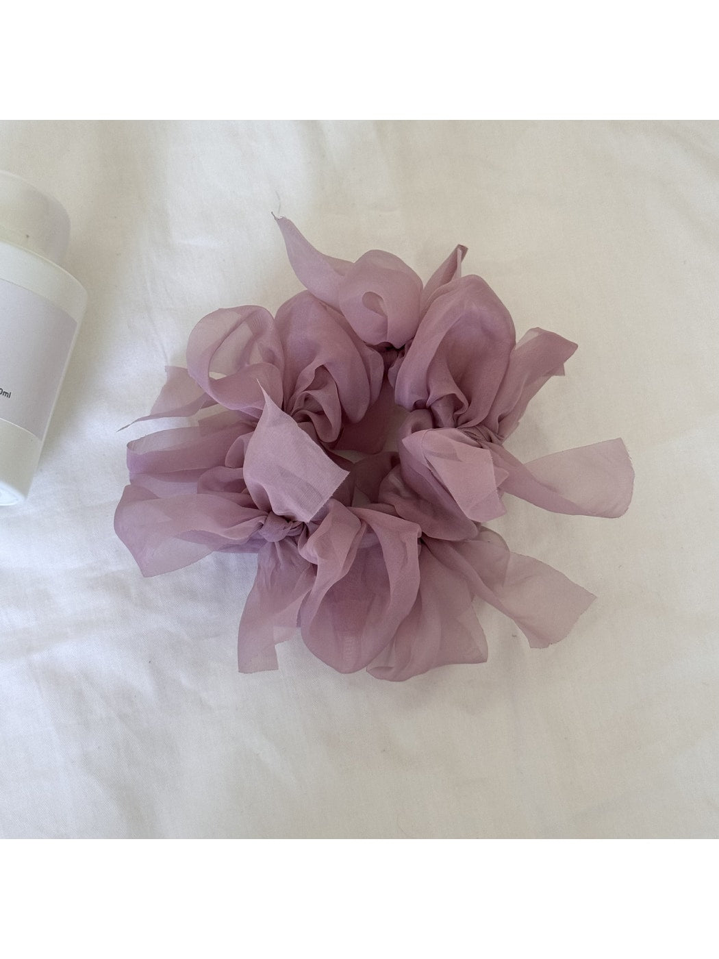 Gifty - Polyester Bow Detail Round Scrunchie Hair Tie