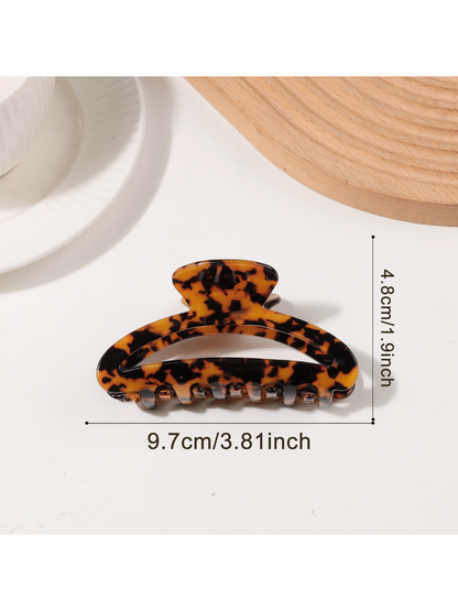 Beau - Color Spliced Openwork Hair Claw Clip