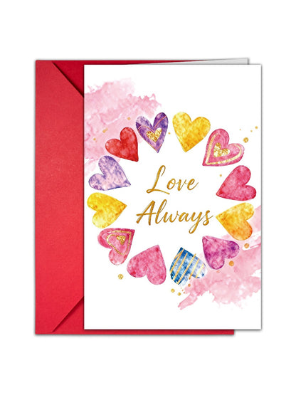 Carduria - Valentine's Day Heart Motif Greeting Card