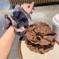 Gifty - Fashion Forward Lace Plaid Scrunchie