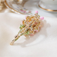 Brovia - Rose Bouquet Enamel Alloy Fashion Brooch Pin