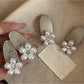 Beau - Floral Oval Duckbill Side Hair Clip