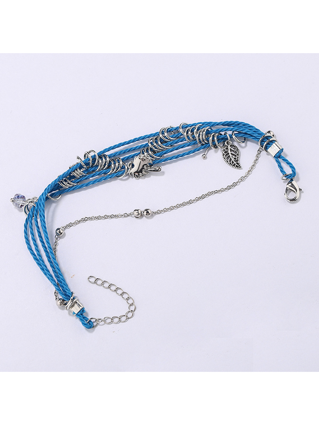 Lovra - Bohemian Leaf Beaded Layered Bracelet
