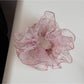 Gifty - Floral Print Irregular Sheer Hair Scrunchie
