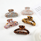 Beau - Color Spliced Openwork Hair Claw Clip