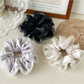 Gifty - Oversized Satin Mesh Edge Hair Scrunchie