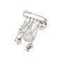 Brovia - Retro Inspired Heart Charm Tassel Brooch