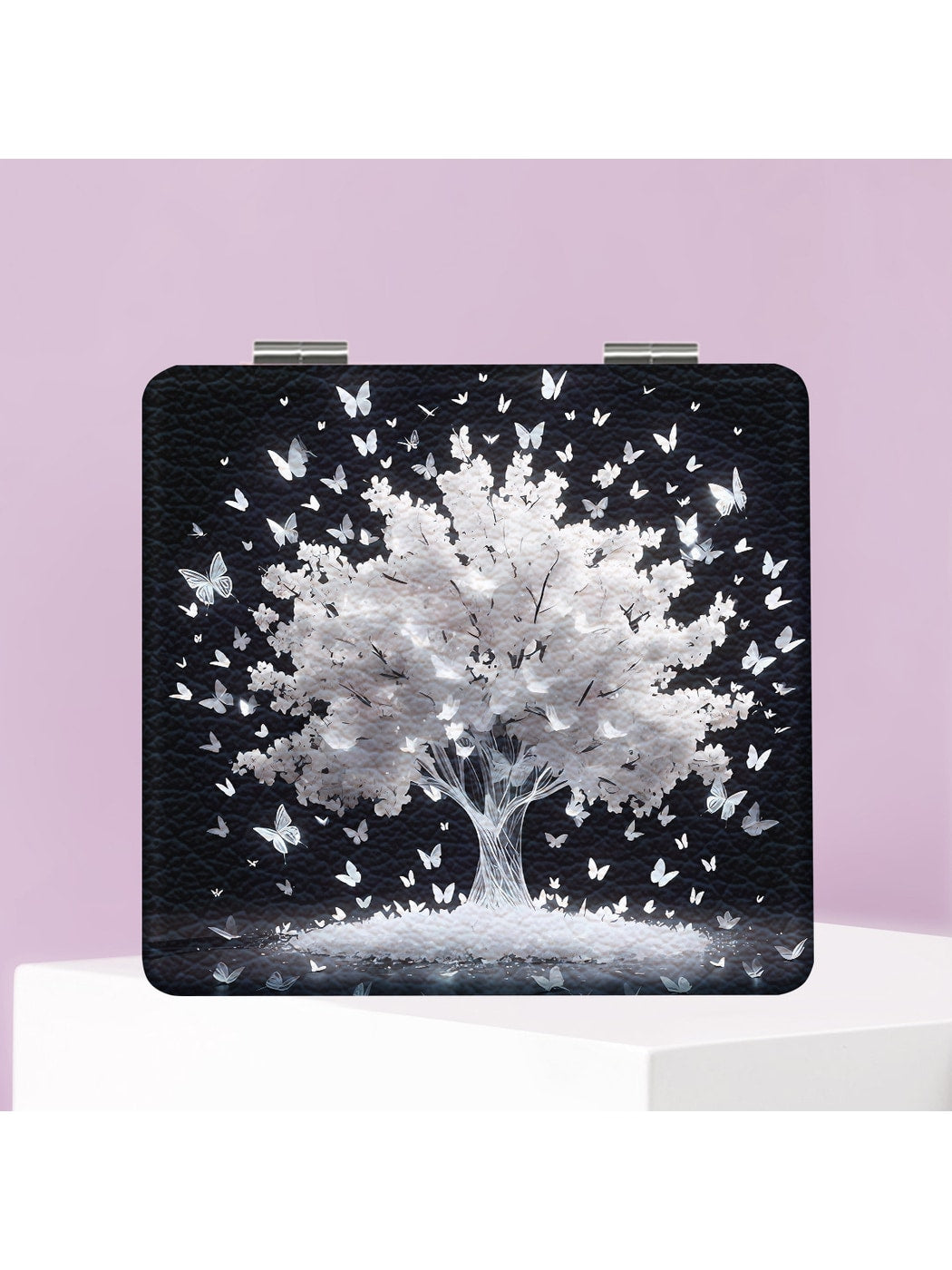 Mirroray - Butterfly Tree Pattern Compact Folding Mirror