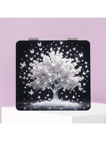Mirroray - Butterfly Tree Pattern Compact Folding Mirror