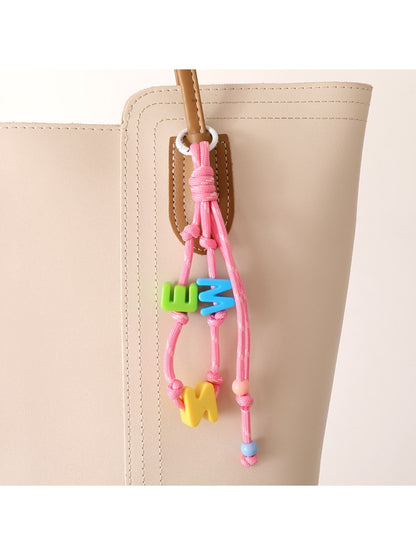 Keypus - Colorful Letter-Shaped Beaded Keychain