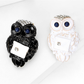 Brovia - Enamel Look Owl Alloy Brooch Accessory
