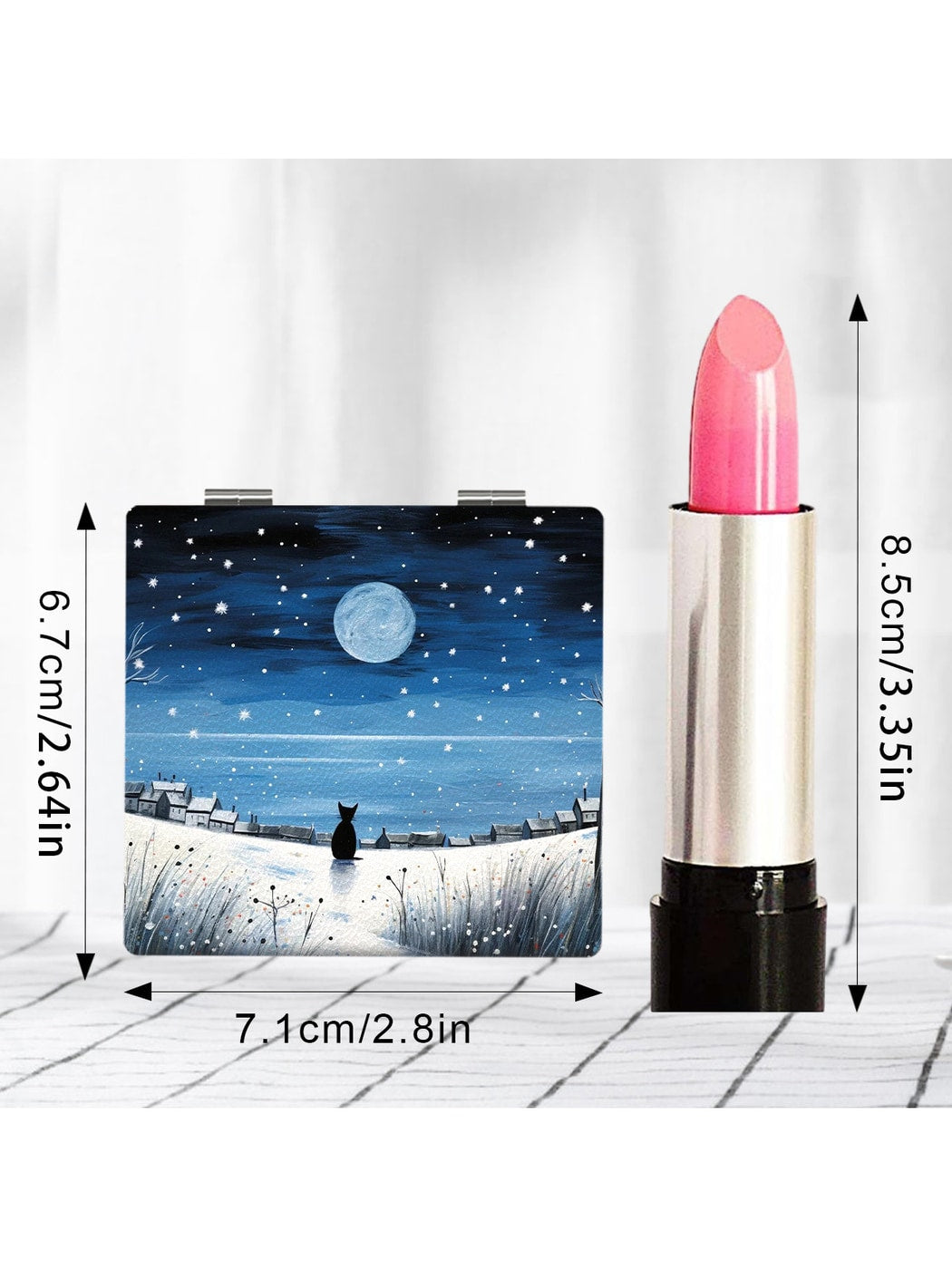 Mirroray - Oil Painting Landscape Foldable Makeup Mirror