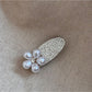 Beau - Floral Oval Duckbill Side Hair Clip