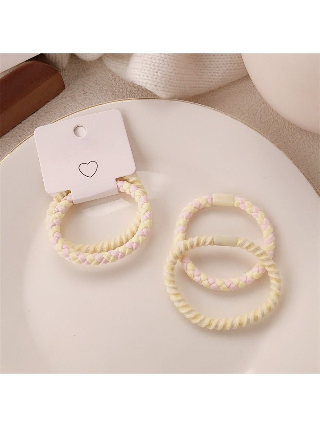 Gifty - Macaron Hair Tie Set (2 Pcs)