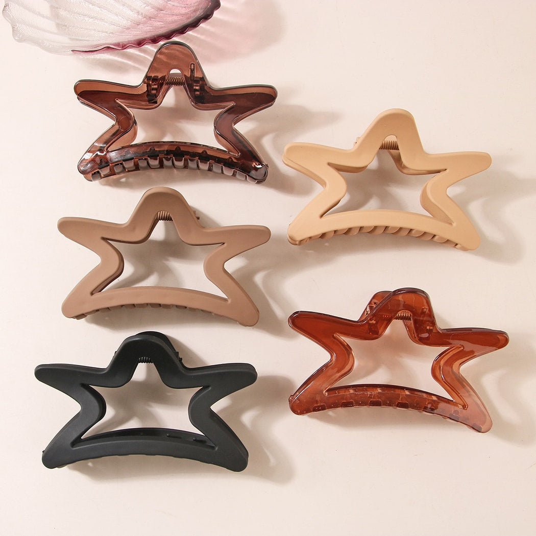 Beau - Minimalist Star Design Hair Claw Clip