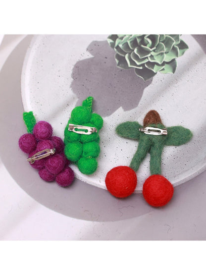 Feltery - Cute Fruit Felt Brooch 3D Cartoon