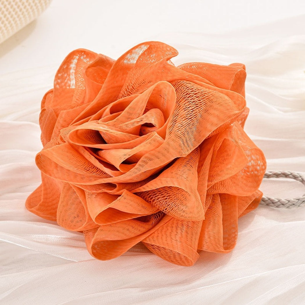 Papo - Rose Form PE Mesh Bath Pouf