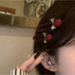 Beau - Ankara Red Bow Hair Clip