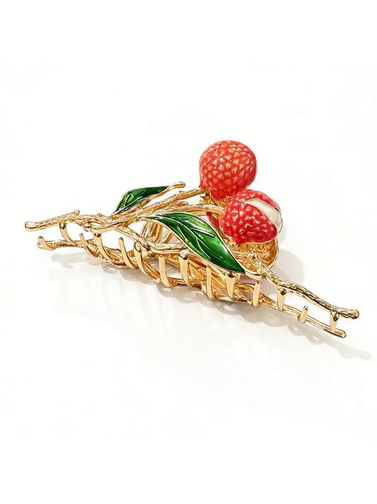 Beau - Lychee Shape Vintage Alloy Hair Clip