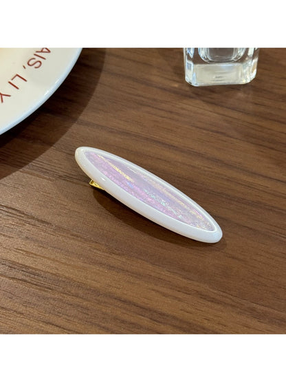 Beau - Iridescent Oval Acetate Hair Clip