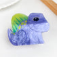 Beau hair claw clip in green with frog cartoon animal design