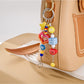 Keypus - Decorative Motif Beaded Handbag Accent Keychain