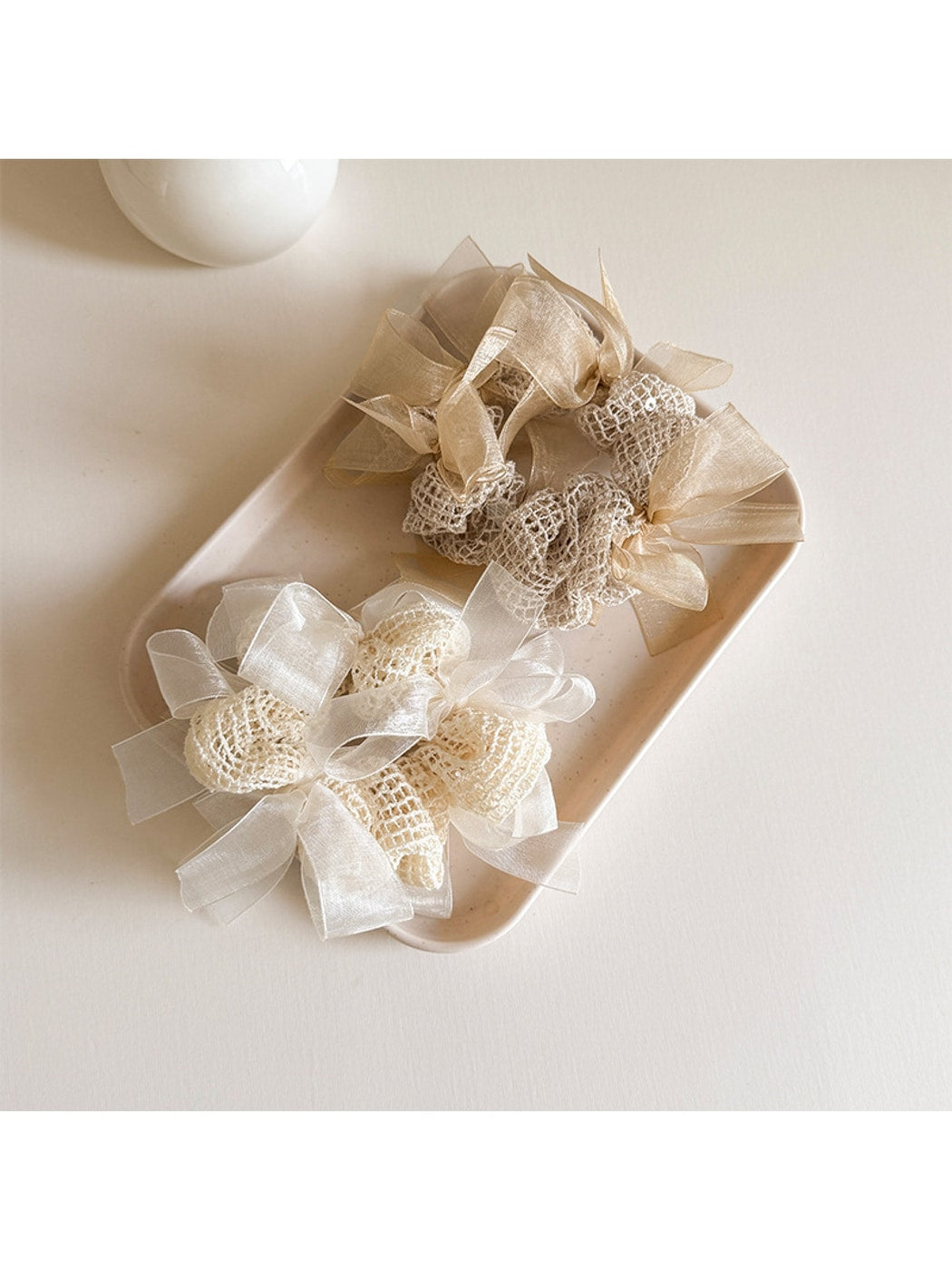 Gifty - Sheer Mesh Bow High Elasticity Scrunchie