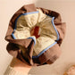 Gifty - Colorblock Striped Double Layer Scrunchie