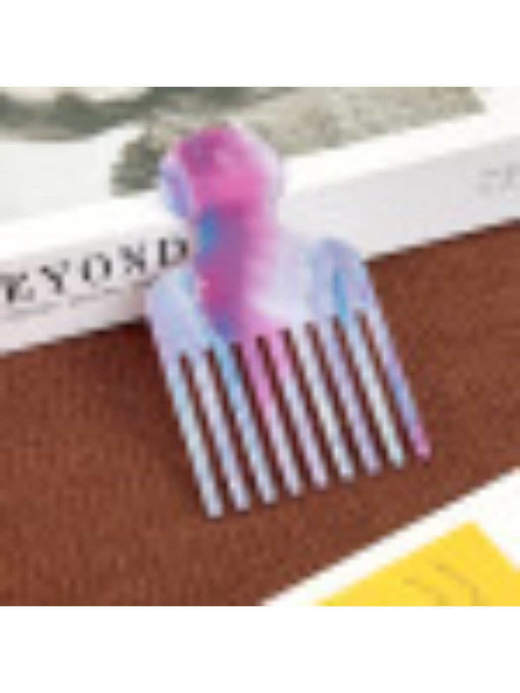 Camerow - Fashionable Marble Pattern Acetate Hair Comb