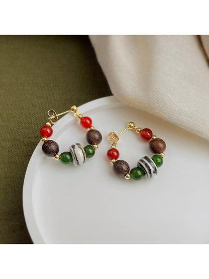 Earedge - Elegant Vintage Beaded Earrings