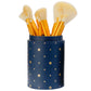 Smoosh 12 Piece Blue Makeup Brush color options including Navy, Orange, White
