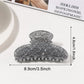 Beau - Shiny Half Circle Hair Claw Clip