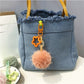 Keypus - Single Pompom Bag Charm Keychain