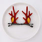 Beau - Christmas Deer Antler Glitter Bow Hair Clip