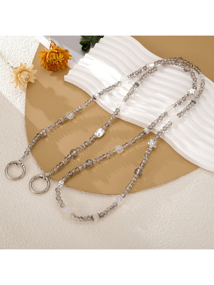 Keypus - Acrylic Heart Beaded Crossbody Phone Chain