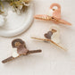 Beau - Dainty Interlocking Hearts Hair Claw Clip