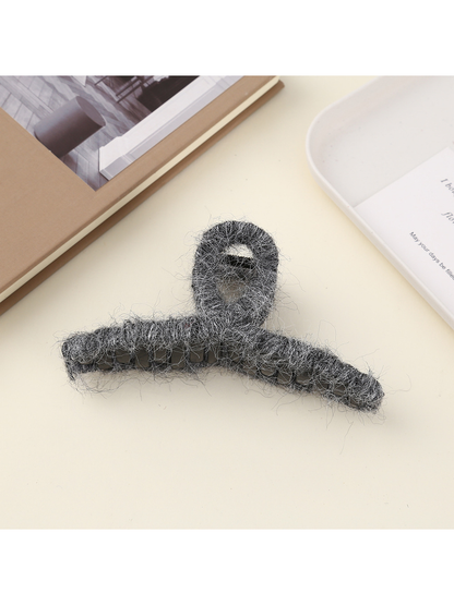 Beau - Solid Color Looped Top Hair Claw Clip