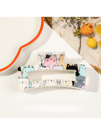 Beau - Cat Pattern Anti-Slip Shark Hair Clip