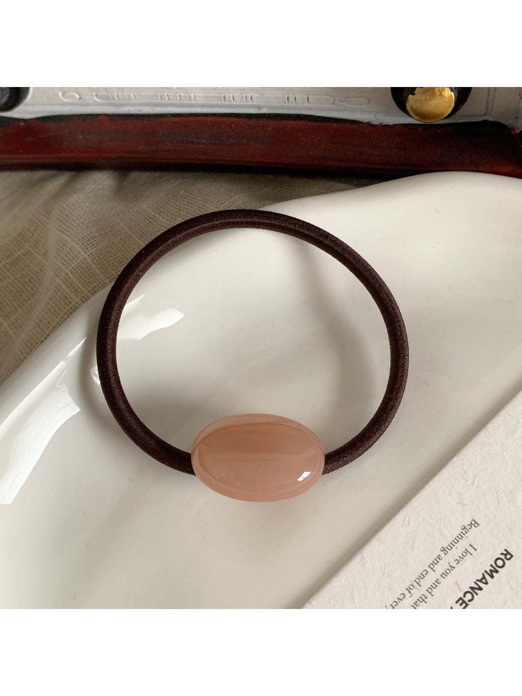 Gifty - Solid Color Oval Hair Tie