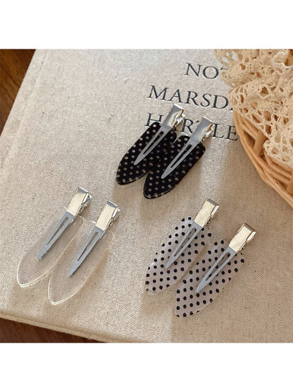 Beau - Polka Dot Duckbill Hair Clip
