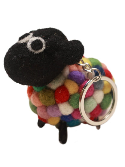 Keypus - Adorable Felt Sheep Keychain Plush Toy Cute