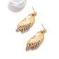 Earedge - Geometric Circle Drop Dangle Earrings