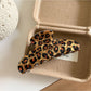 Beau - Leopard Print PVC Alloy Everyday Claw Clip