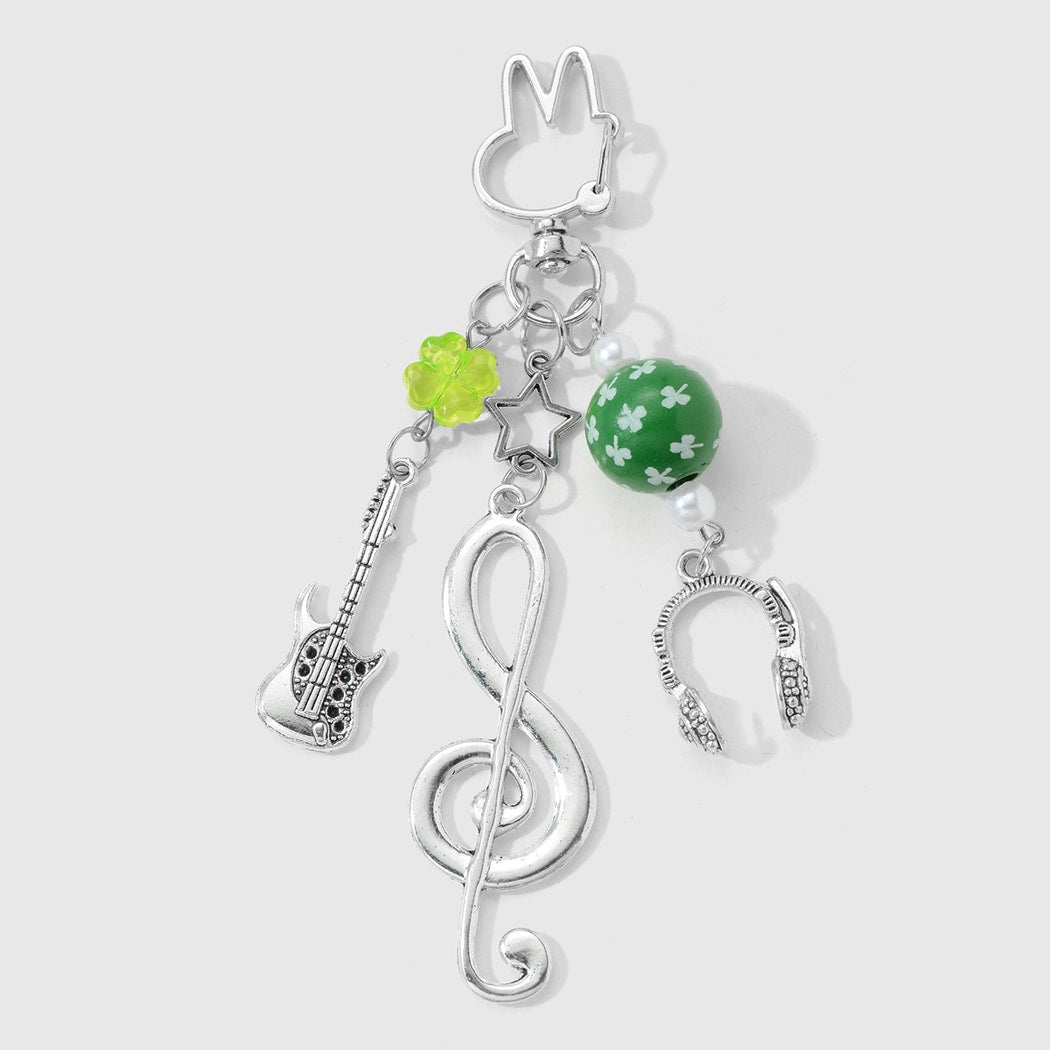 Keypus - Green Clover and Music Note Keychain
