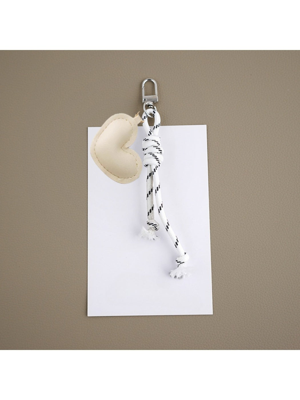 Keypus - Heart Shaped Faux Leather Keychain